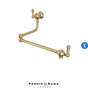 Stunning new in box satin gold Perrin & Rowe pot filler